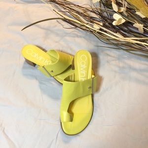 Calvin Klein Lime Sandals Size 8.5
